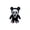Black, variant on Halloween Ghost Face Plush Toy, 10.63" Horror Reaper Stuffed Doll for Gothic Halloween Party Decor and Gifts 2PC