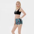 thumbnail image 6 of Jacenvly Matching Family Swimsuits Clearance Comfortable Surfing Swimwear Casual Ladies Fashion Plant Flowers Conservative Women'S Vest Split Swimsuit Family Parent-Child Wear Mom Black, 6 of 9