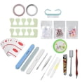 thumbnail image 1 of de manicura, tiras uas, uas,Juego de herramientas para manicura, juego de tiras de lijado para uas, juego de manicura, herramientas para salón de uas Higoodz Salud y Belleza, 1 of 8