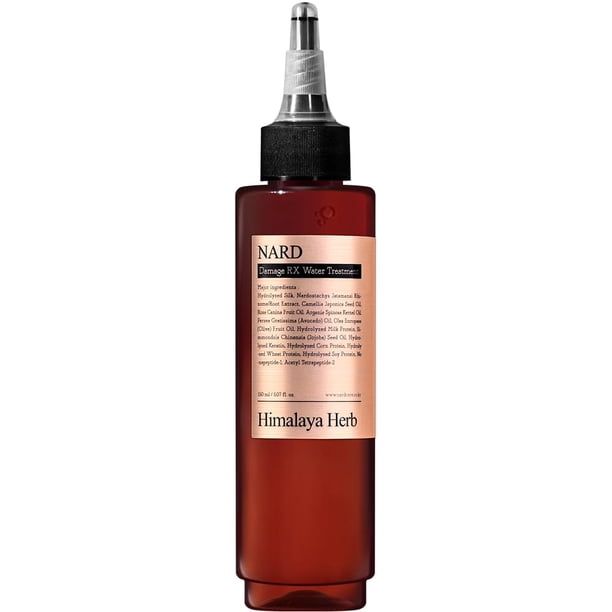 Acondicionador NARD Damaged Hair Care Water RX - Suavidad y penetración rápidas (contiene aminoácidos, proteína, queratina, seda, 11 péptidos, vitamina E y 6 aceites) - 5.07 oz