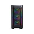 thumbnail image 2 of COUGAR MX410 Mesh-G RGB Black ATX Mid Tower Powerful and Compact Mid-Tower Case with Mesh Front Panel and Tempered Glass Built-in 4 RGB Fan, 2 of 10