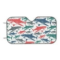 thumbnail image 7 of Fotbe Colorful Shark Car Windshield Sunshade | Sun Visor Protector Front Window Shade, Keeps Out UV Rays, Keeps Your Vehicle Cool-, 7 of 7