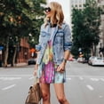 thumbnail image 6 of Vsdgher Colorful Easter Eggs Print Summer Dresses for Women Casual U Neck Beach Dress Sleeveless Tank Loose Sundress with Pocket -Medium, 6 of 7