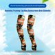 thumbnail image 5 of Naiovety Brazo Sol Protección Mano Transpirable Cuff Guard Ropa deportiva Unisex Mangas más cálidas sin dedos para correr Ciclismo Ciclismo camuflaje naranja, 5 of 6