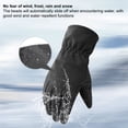 thumbnail image 4 of Eoperou 1 Pair Winter Men Sport Gloves Camouflage Touch Screen Plush Lining Anti Slip Palm Full Fingers Gloves for Cycling Camping Hunting Fishing, 4 of 8