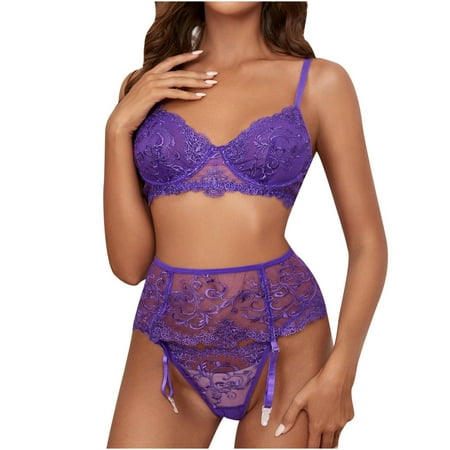 

Mikilon Ladies Cute Girl Solid Erotic Lingerie Sexy Underwear Lace Deep V Sexy Suit Womens Lingerie Sexy Plus Size Valentines Day Summer Deal