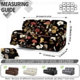 thumbnail image 7 of Xoenoiee Mushroom Daisy Leaves Print Recliner Slipcovers with Arms 8 Pieces Lazyboy Recliner Chair Cover Non Slip Recliner Slip Covers for Recliner Chair with Storage Pockets Furniture Protector, 7 of 7