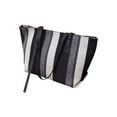 thumbnail image 2 of Bolsa de Tote de Lona - Bolso Grande Impermeable para el Hombro con Rayas Verticales, Asas Anchas, Bolso Casual de Moda para Compras y Viajes al Aire Libre, Blanco o Marrón, 2 of 6