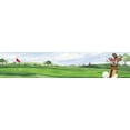thumbnail image 2 of Reed, Tara 14x6 White Modern Wood Framed Museum Art Print Titled - Golf Days panel I, 2 of 4