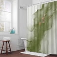 thumbnail image 6 of Marble Texture Shower Curtain for Bathroom Decor, Abstract Sage Green Gradient Art Waterproof Fabric Shower Curtain, 36"x72" Set with 12 Hooks, 6 of 9