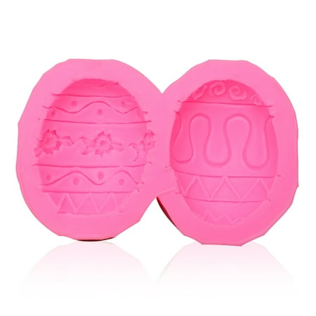 

TureClos Easter Egg Shaped DIY Mold Silicone Cake Sugarcraft Chocolate Mould Epoxy Resin Ornament Crafting Household for Adults Kids