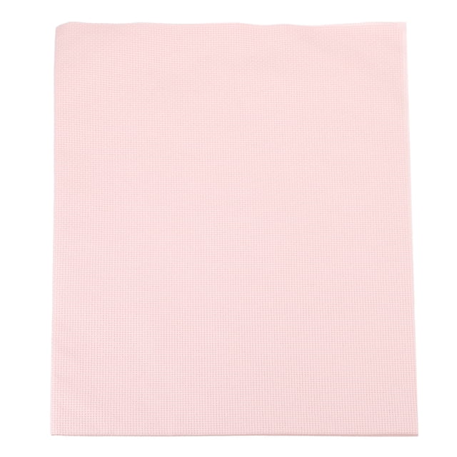 Tela de Bordado de 14 Cuentas 19"x28", Tela de Algodón para Bordado DIY, Artesanías de Trabajo Manual, Bordado a Máquina, Rosa
