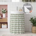 thumbnail image 4 of Sage Green Plaid Cabinet Curtains for Shelves, Checkered Farmhouse Privacy Curtain for Closet Self Adhesive, Dust-Proof Drapes for Closet Storage Room Classroom Doorway, 32"W x 55"L, 4 of 9