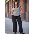 thumbnail image 3 of Ellos Plus Size Woven Wide Leg Pants, 3 of 3