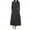 Blue #1, variant on Womens Dresses, Women Solid Color Cotton Linen Dress Loose Long Sleeve Round Neck Dress Mid-Calf Dress with Pockets Leisure Red S