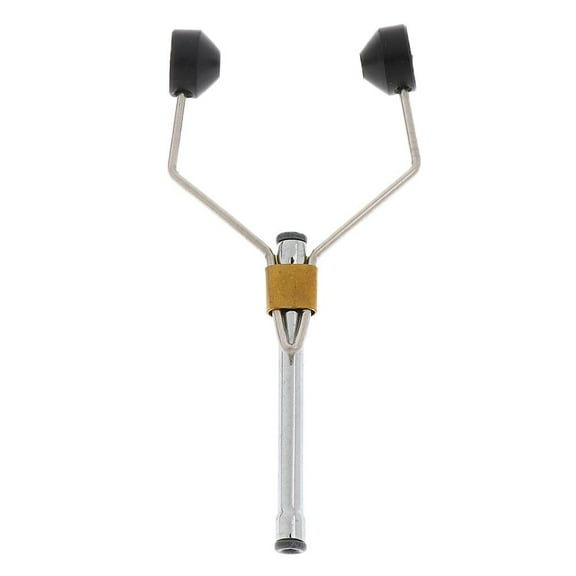 3in Ceramic Bobbin, Fly Tying Tools, Delrin Feet, Fly Fishing, Black/Gold - Black, Approx.8cm / 3.1inch