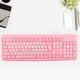 thumbnail image 4 of Teclado Rosa Recargable Computadora Completa Lindo y Juego de Mouse con Teclado Numérico Teclado Usb con Cable Ultrafino Dibujos Animados Lindos para el Hogar Oficina, 4 of 8