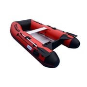 BRIS BSR270 3-Person 8.8Ft Black Inflatable Raft, Boat, Oars, Pump, Bag, Repair Kit