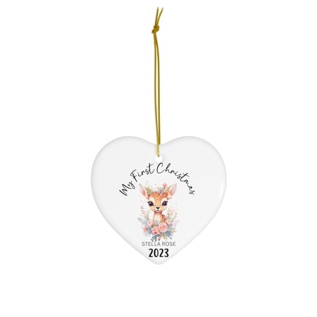 Baby's First Christmas Ornament - Baby Deer