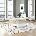 thumbnail image 7 of Vector Expandable Dining Table-EEI-2870-WHI-SLV, 7 of 7