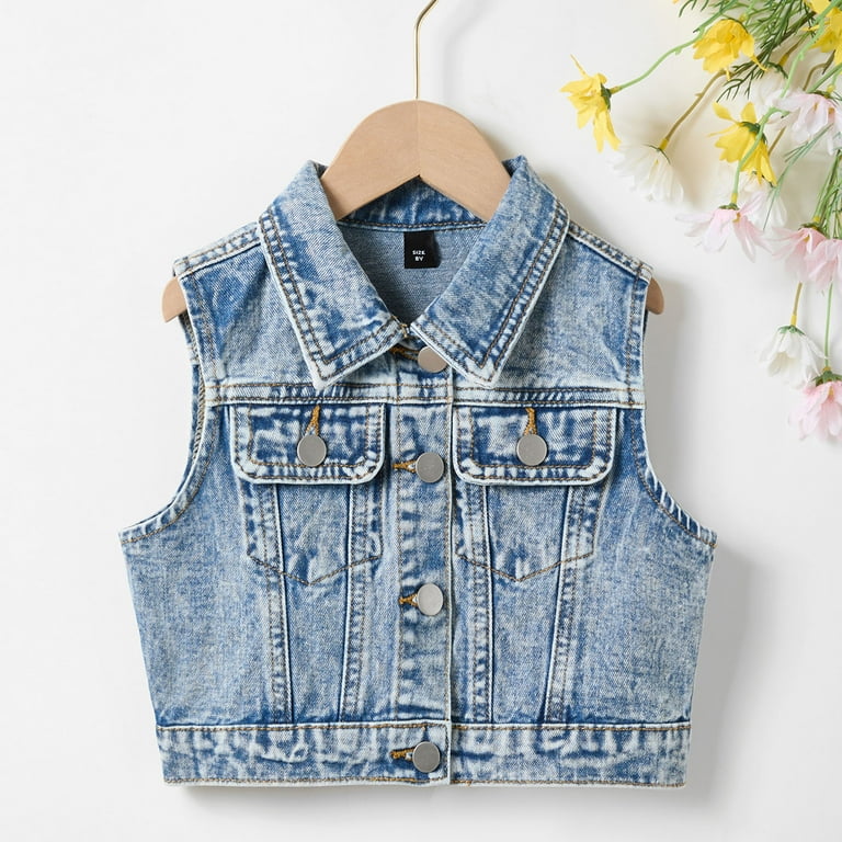 Gubotare Girls Demin Jean Jackets Kids Girls Jackets Denim Style
