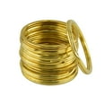 thumbnail image 1 of 20 Piezas de tón con Bordes Lvero Lvero Dividido Lves Cadena Titur Broches de Joyería Ganchos Bolsas Macarena Anillos de llavero de latón, 1 of 8
