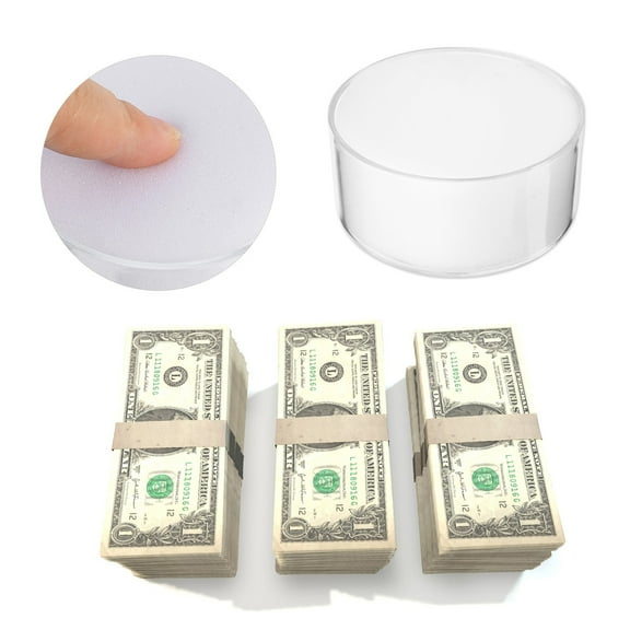 Raindrops Finger Moisturizer Sponge Cup for Cashiers 2Pcs 7.5X7.5Inch