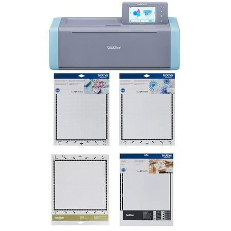 Brother ScanNCut SDX125E Electronic DIY Cutting Machine with Scanner, Plus Fabric Mat, Scanning Mat, Standard & Low Tack Mats