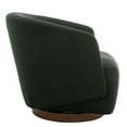 thumbnail image 3 of MINCETA Accent Chair,Modern Swivel Chairs for Living Room and Bedroom Reading with Wood Base,Performance Fabric in Black, 3 of 5