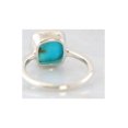 thumbnail image 5 of Fine Silver Certified Handmade Turquoise Gemstone Valentine Statement Ring US6.5, 5 of 5