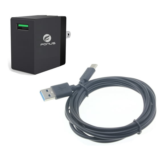 For Sonim XP8/XP10/XP5plus - Quick Home Charger - 18W 6ft USB Cable Power Cord Travel Compatible With Sonim XP8/XP10/XP5plus Phones