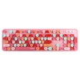 thumbnail image 3 of Mofii Sweet Keyboard Mouse Combo Mixed Color 2.4G Wireless Keyboard Mouse Set Circular Suspension Key Cap for PC Laptop Pink, 3 of 7