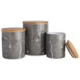 thumbnail image 1 of Black Marble Ceramic Canister - Set of 3, 1 of 1