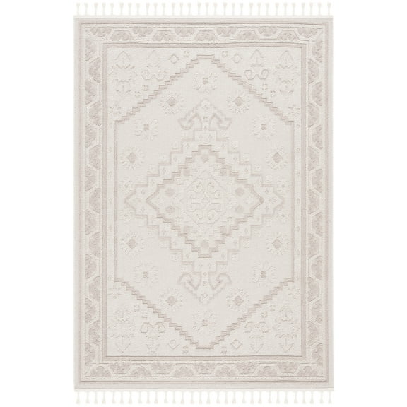SAFAVIEH Paros Alfred Medallion Area Rug, Ivory, 5' x 7'