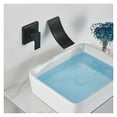 thumbnail image 3 of Matte Black/Chrome Bathroom Faucet Wall Mounted Waterfall Basin Faucets Washing Basin Taps Cold Water Mixer Tap, 3 of 7