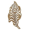 thumbnail image 1 of IBA Indianbeautifulart Textile Printing Block Peacock Feather Hand Carved Wooden Stamp Wood Block Printing Textile Stamps For Fabric/ Pottery Blocks-5 Inch, 1 of 6