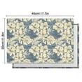 thumbnail image 5 of Pioneer Flower Floral Print Pattern Summer Placemats Table Placemats Set Of 6-Linen Kitchen Washable Placemats Table Mats 12x18 Inch Non-Slip Heat Resistant, 5 of 5