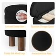 thumbnail image 5 of StorageWorks Flip Top Upholstered Storage Bench with Solid Wood Leg for Bedroom，Black, 5 of 12