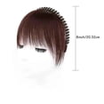 thumbnail image 4 of Crystal Headband with 100% Real Human Hair Bangs Straight Forehead Cover, 4 of 6