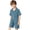 Deep Dark Blue, variant on Arshiner Boys 2 Pieces Summer Beach Outfits Short Sleeve Button Down Shirts and Shorts Vacation Texture Sets for Kids
