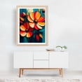 thumbnail image 3 of Vibrant Abstract Blooms - Painting Floral Modern Art Abstract Botanical Flowers Unframed Wall Art Print 36 x 48 inches, 3 of 4