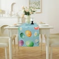 thumbnail image 4 of Dsscvnef Chemin de Table Moderne en Lin Motif Lapin Œuf pour Table de Printemps, 4 of 7