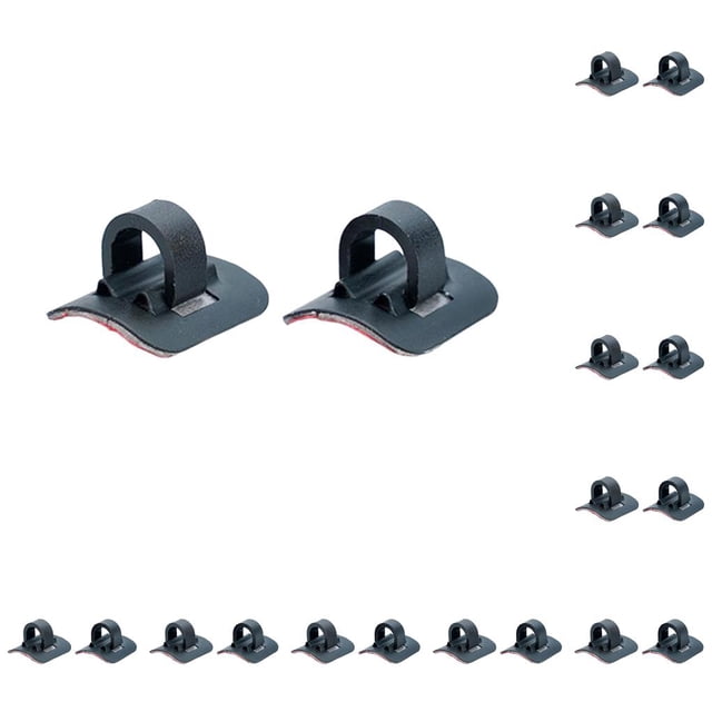 Advancent Cable de cambio de freno para patinete eléctrico, guía portátil autoadhesivo para bicicleta de montaña, Clip para cable, accesorios Negro 10piezas