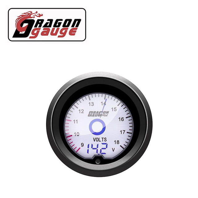 Dragon 52mm Tachometer Voltmeter Boost Vacuum Air Fuel Ratio Water Temp Oil Temp Oil Press Egt Gauge Lcd Car Gauge For 12v Car