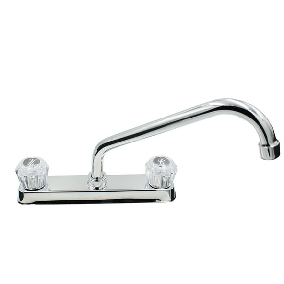 Llave Mezcladora Agua Fregadero O Tarja De Cocina Alfa  Cromado Maneral Abs