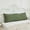 Olive Green, variant on Move Over Burnt Orange Body Pillow Cover 20x54 Pom Pom Pattern Boho Body Pillow Cover Washed Microfiber No Filling