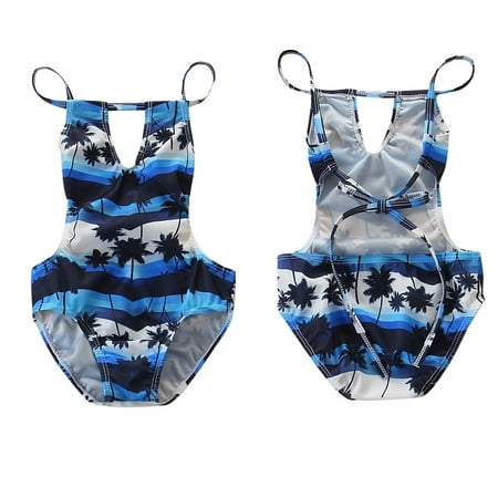 

Pimfylm Toddle One Piece Swimsuits Girls Swimsuit Bathing Suit Swimwear Omni-Dry B 5-6 Years