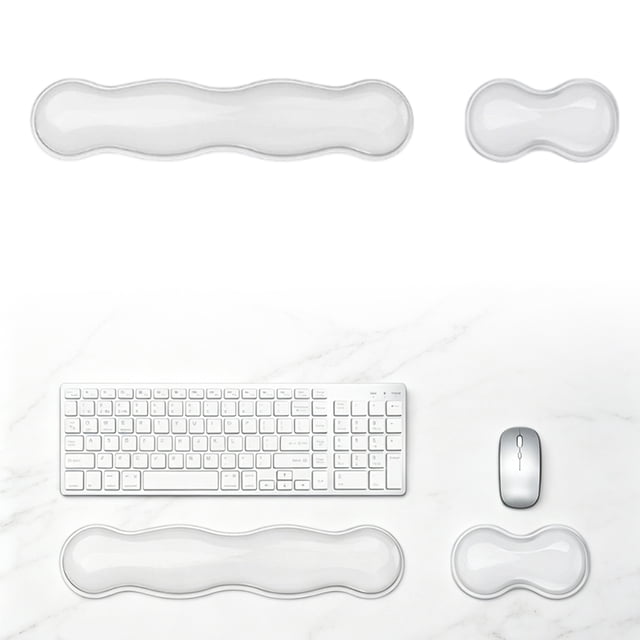 SIfdSeng My Items Transparent Silicone Hand Rest for Craft and Stationery Use – Ergonomic Arm Support for Comfortable Keyboard and Desk Work