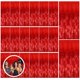 thumbnail image 1 of Fondo de fiesta BOMSI Red Streamers, paquete de 20 unidades, decoración navideña, 1 of 7