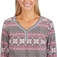 thumbnail image 4 of Nautica Women's 2 Piece Fleece Pajama Sleepwear Set M/Gray, 4 of 4